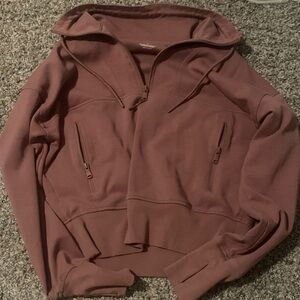 BrownQuarter-Zip Pullover
